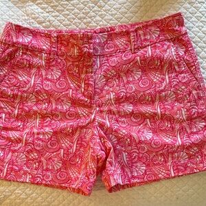 Vineyard Vines Pink Shell-Print Bermuda Shorts